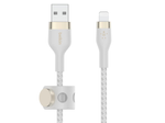 Belkin BoostCharge Pro Flex USB-A Kabel mit Lightning Connector (1m, Weiß)