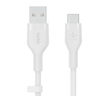 Belkin BoostCharge Flex USB-A auf USB-C Kabel (3m, Weiß)