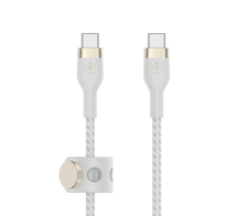 Belkin BoostCharge Pro Flex USB-C auf USB-C Kabel (3m, Weiß)