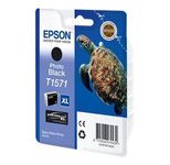 Epson Original T1571 Ultra Chrome K3 Druckerpatrone photo schwarz 25ml (C13T15714010)