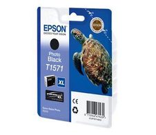 Epson Original T1571 Ultra Chrome K3 Druckerpatrone photo schwarz 25ml (C13T15714010)