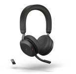 Jabra Evolve2 75 MS Stereo Headset On-Ear schwarz
