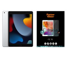 Apple iPad 9. Generation 25,9cm (10,2") 64GB silber + PanzerGlass Displayschutz