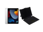 Apple iPad (10,2") Wi-Fi 256GB silber + @Keycase Smart Hülle mit Tastatur