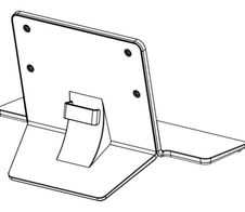 LG ST-43HT Tischaufsteller für LG One:Quick Flex 43HT3WJ 109,2 cm 43 Zoll