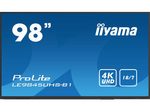 iiyama ProLite LE9845UHS-B1 Signage Display 247,7 cm (98 Zoll) 4K, IPS-Panel, 350cd/m², 18/7, LAN, Android, USB
