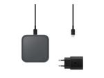 Samsung Wireless Charger Pad mit Schnellladeadapter EP-P2400T - Induktive Ladestation (Dark Gray)