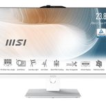 MSI Modern AM242P 11M-1076DE All-in-One-PC Intel Core i3-1115G4, 8GB RAM, 256GB M.2 SSD, Win 11 Pro, Weiß