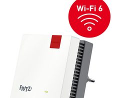 FRITZ!Repeater 1200 AX WiFi Range-Extender GigE WiFi6 2.4 GHz, 5 GHz
