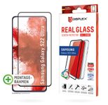 DISPLEX Full Cover Real Glass + Case für Samsung Galaxy S22 Ultra