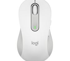 Logitech Signature M650L Large Off-White Wireless Maus für die linke Hand