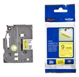 Brother TZES621, gelb/bk, 8m, 9mm, PT, 1000, 1010, 1200P,1230PC