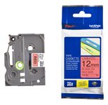 Brother Original P-Touch Farbband schwarz auf rot (TZE-431)