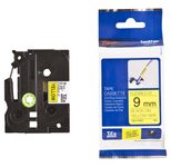 Brother TZe FX621 - Flexitape - Schwarz auf Gelb - Rolle (0,9 cm x 8 m) - 1 Rolle(n) - für P-Touch GL-H105, PT-1080, 129