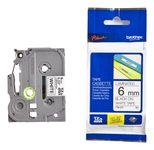 Brother Original P-Touch Farbband TZE211 schwarz auf weiß (TZE-211)