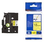 Brother TZe FX641 - Flexitape - Schwarz auf Gelb - Rolle (1,8 cm x 8 m) - 1 Rolle(n) - für P-Touch PT-1400, 1650, 18, 18