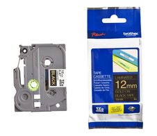 Brother TZe 334 - Laminiertes Band - gold auf schwarz - Rolle (1,2 cm x 8 m) - 1 Rolle(n) - für P-Touch GL-H105, PT-1080