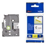 Brother Original P-Touch Farbband schwarz auf weiß (TZE-S211)