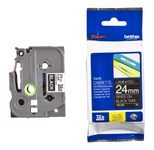 Brother TZe 355 - Laminiertes Band - Weiß auf Schwarz - Rolle (2,4 cm x 8 m) - 1 Rolle(n) - für P-Touch PT-1400, 1600, 1