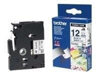 Brother TZEFA3 Textilband zum Aufbügeln blau auf weiß - Rolle (1,2 cm x 3 m)