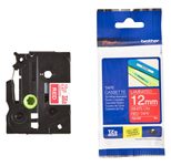 Brother TZe 435 - Laminiertes Band - Weiß auf Rot - Rolle (1,2 cm x 8 m) - 1 Rolle(n) - für P-Touch PT-1000, 1005, 1010,
