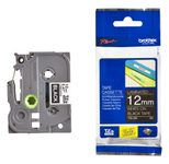 Brother Original P-Touch Farbband weiß auf schwarz (TZE-335)