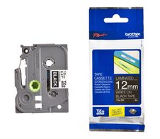 Brother Original P-Touch Farbband weiß auf schwarz (TZE-335)