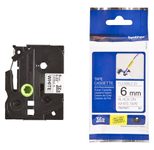 Brother Original P-Touch Farbband schwarz auf weiß (TZE-FX211)