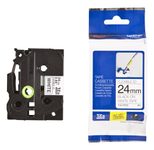 Brother TZe FX251 - Flexitape - Schwarz auf Weiß - Rolle (2,4 cm) - 1 Rolle(n) - für P-Touch PT-1000, 1005, 1010, 1090,