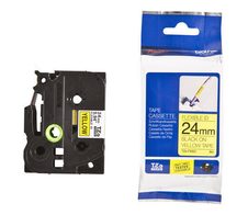 Brother TZe FX651 - Flexitape - Schwarz auf Gelb - Rolle (2,4 cm) - 1 Rolle(n) - für P-Touch PT-2420, 2430, 2460, 2470,