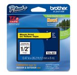 Brother Original P-Touch Farbband schwarz auf gelb (TZE-631)