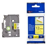 Brother Original P-Touch Farbband schwarz auf gelb (TZE-S631)