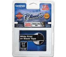 Brother TZe 345 - Laminiertes Band - Weiß auf Schwarz - Rolle (1,8 cm x 8 m) - 1 Rolle(n) - für P-Touch PT-1230, 18, 183