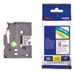 Brother Original P-Touch Farbband schwarz auf transparent (TZE-111)