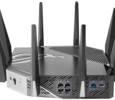 ASUS ROG Router GT-AXE11000 Rapture Tri-Band 6GHz WiFi 6E 2.5G Ethernet (90IG06E0-MO1R00)