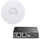 TP-Link Omada EAP650 AX300 WiFi 6 Accesspoint zur Deckenmontage + TP-Link OC200 Omada-Hardware-Controller Netzwerk-Verwaltungsgerät