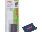 trodat Ersatzstempelkissen 6/4750/2 4,1 x 2,4 cm - 2 Stück (blau/rot)