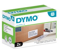 DYMO® Original Etikett für LabelWriter™, Namensschild - weiss -  permanent, 2 x 575 Etiketten, für LW 4XL & 5XL