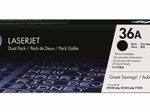 HP Original 36A Toner Doppelpack schwarz 2 x 2.000 Seiten (CB436AD)
