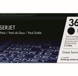 HP Original 36A Toner Doppelpack schwarz 2 x 2.000 Seiten (CB436AD)