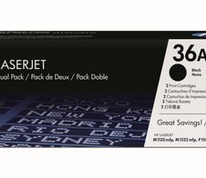 HP Original 36A Toner Doppelpack schwarz 2 x 2.000 Seiten (CB436AD)