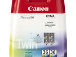 Canon Original CLI-36 Druckerpatronen 2er-Pack - C/M/Y 249 Seiten