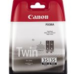 Canon Original PGI-35BK Druckerpatronen 2er-Pack - pigmentschwarz 191 Seiten