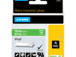 DYMO® Original IND-Schriftband für Rhino, farbiges Vinyl - weiss auf grün