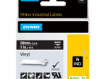 DYMO® Original IND-Schriftband für Rhino 6000+, farbiges Vinyl - weiss auf schwarz
