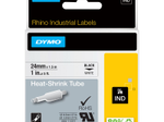 DYMO® Original IND-Heißschrumpfschlauch für Rhino 6000+, Polyolefin - schwarz auf weiss
