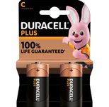 DURACELL PLUS C Alkaline-Batterien - 2 Stück