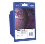 Brother Original LC-1220 Druckerpatronen 3er Multipack C/M/Y (LC1220RBWBPDR)