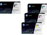 HP Original 507A/ 507X Toner 4er Set schwarz hohe Kapazität, cyan, magenta, gelb