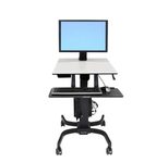 Ergotron WorkFit-C Single LD mobiler Steh-Sitz Arbeitsplatz für ein Display bis 76,2 cm 30 Zoll